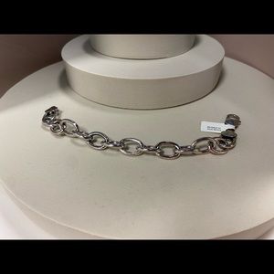 New Polish Sterling Silver Link Bracelet 7 1/4” inches
